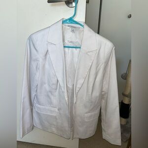 Dressbarn Classic White Blazer